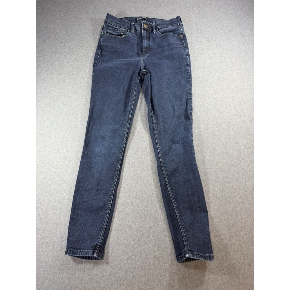 Calvin Klein Jeans Women Size 6 High Rise Skinny Dark Wash Stretch Soft Repreve